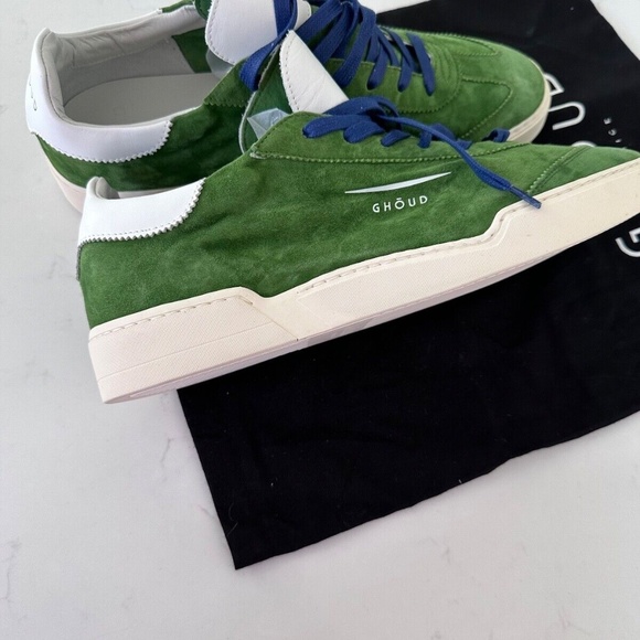 GHOUD Venice forest green suede loafers Made in Italy Size 13 NIB main image 7